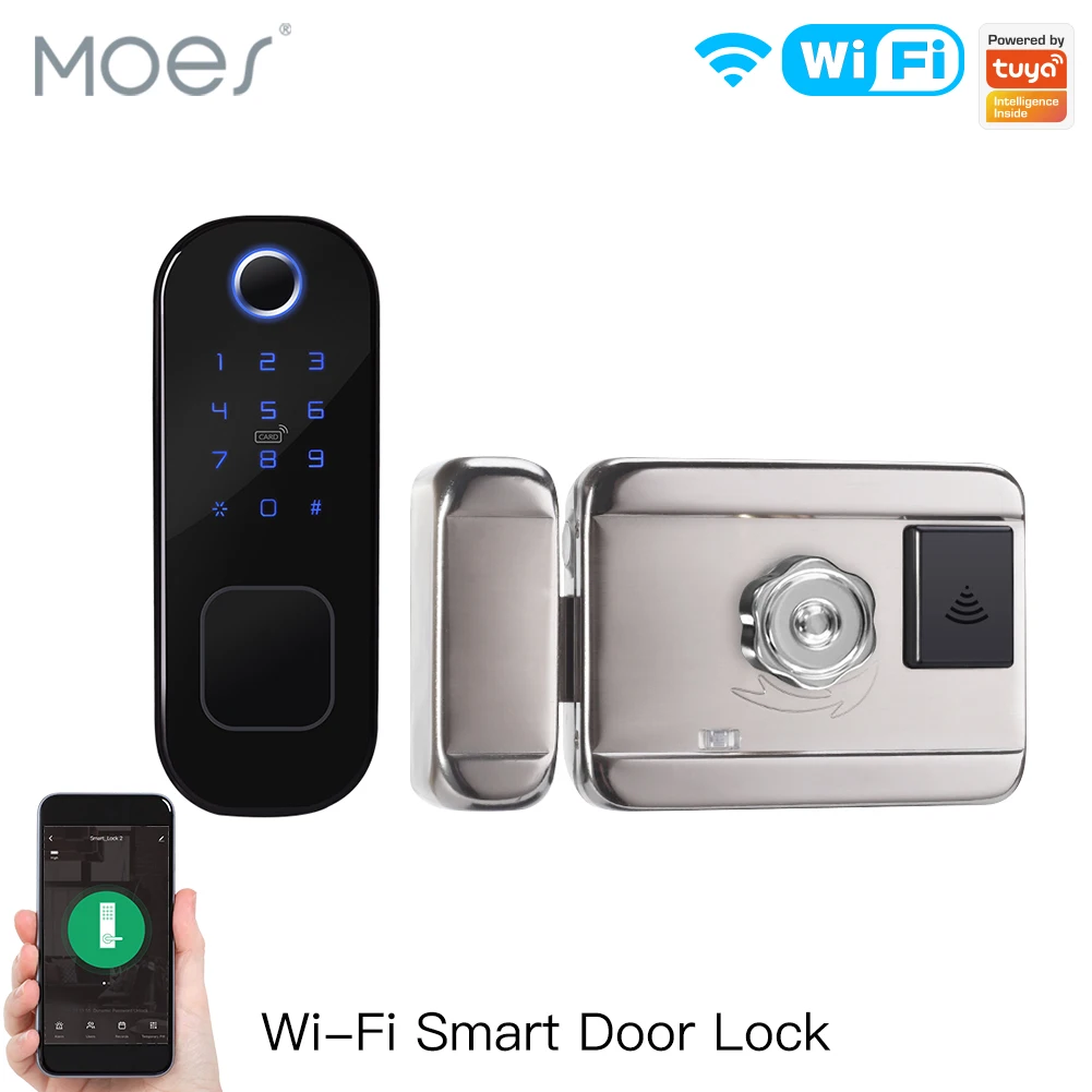 Door Lock Smart Keypad - MOES WiFi Tuya Smart Lock Door