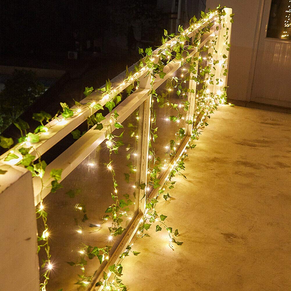 Solar Security Light - Solar String Light Artificial Leaf Flower