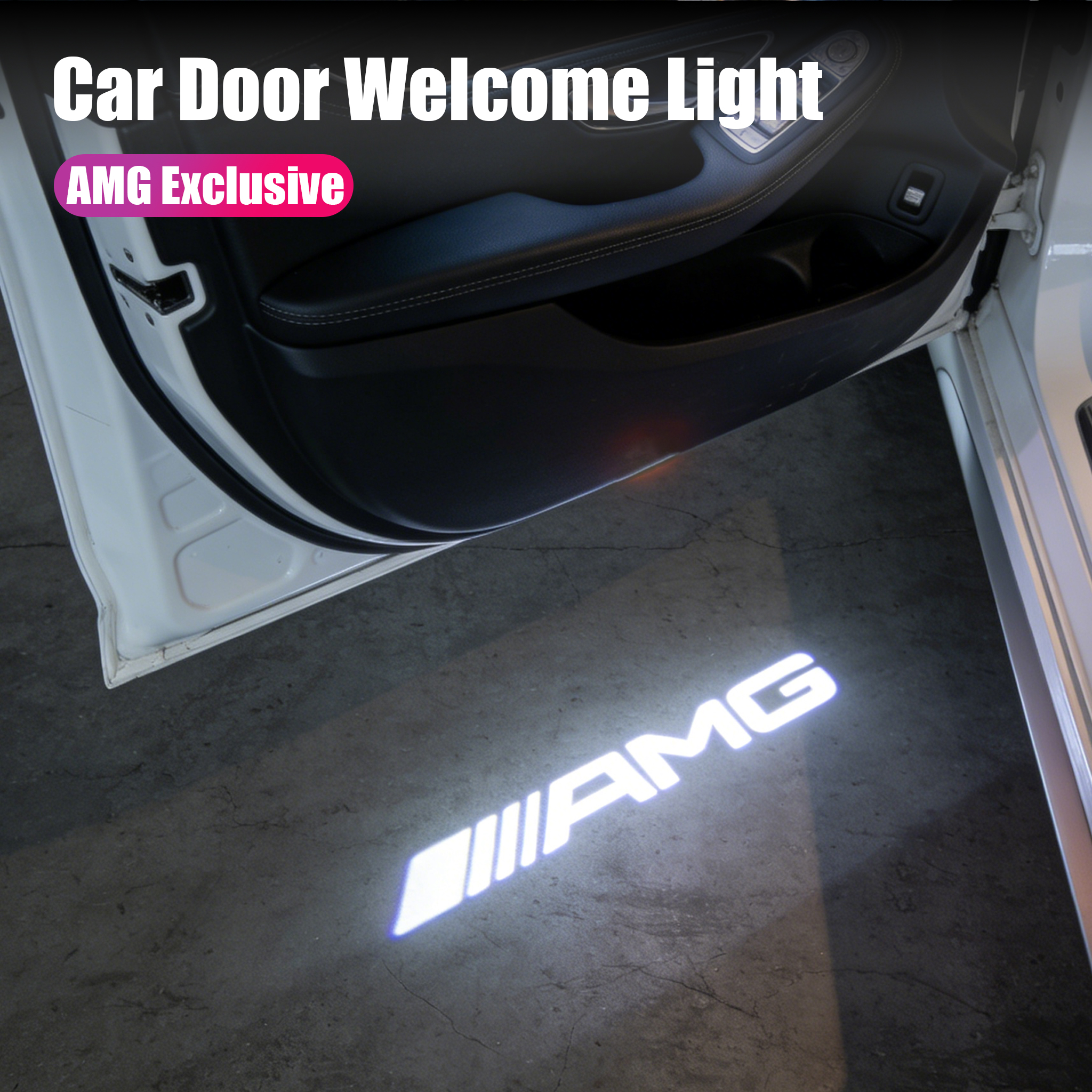 Home Security Logo - Car Door Welcome Projector Ghost Shadow