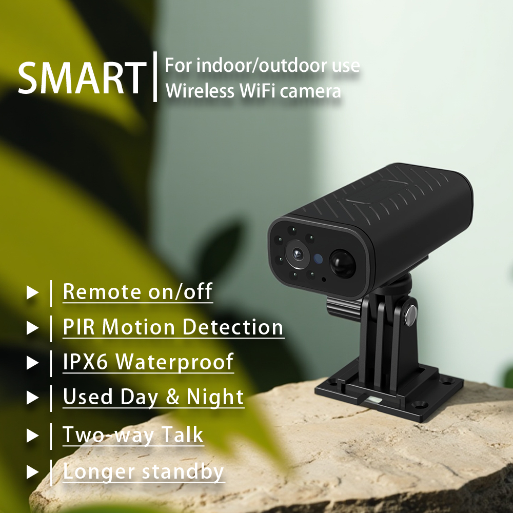 Home Security Wireless Cameras - FHD Wifi Smart Monitor Surveillance Waterproof