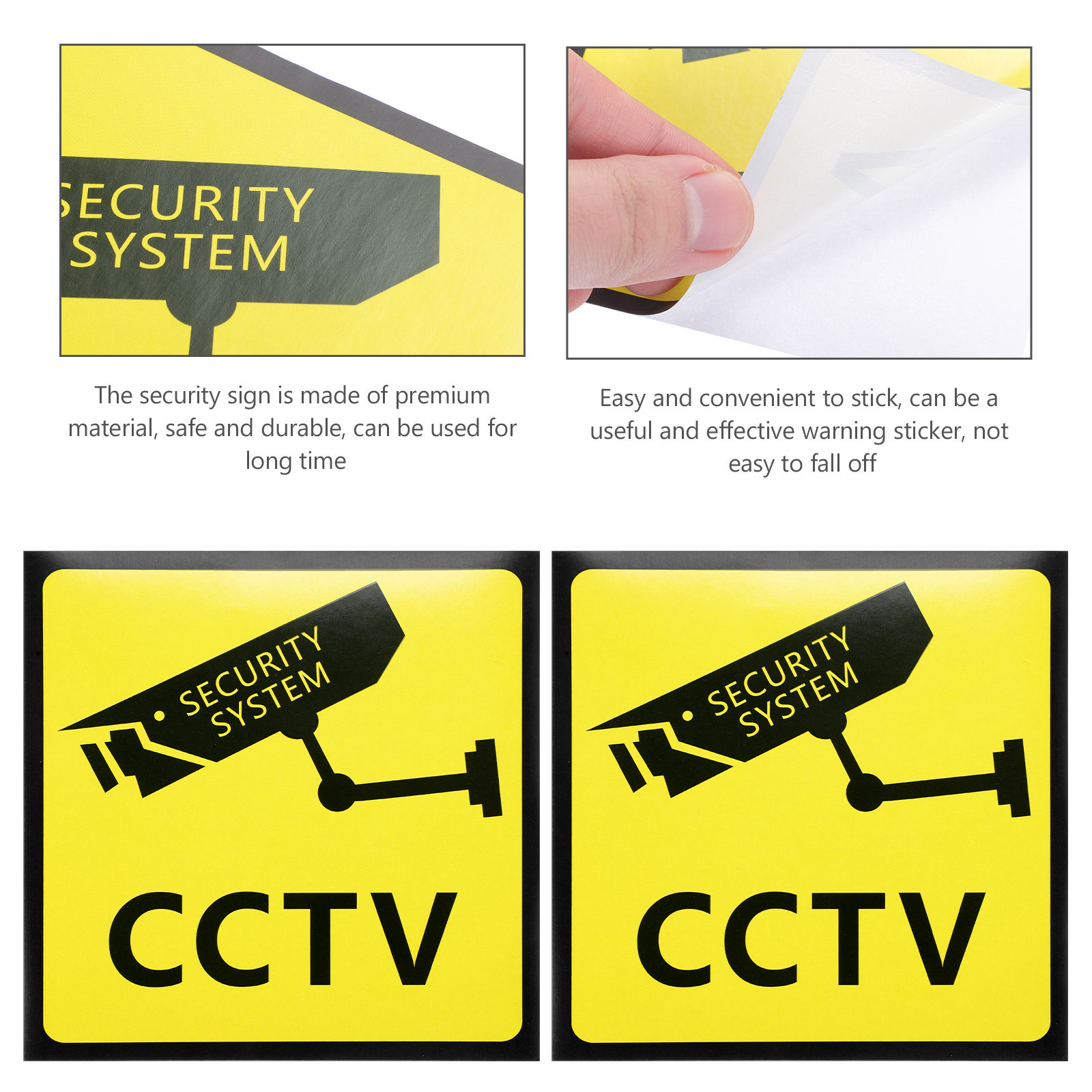 Home Yard Security Cameras - 5Pcs Security Camera Signs Outdoor High-Visibility