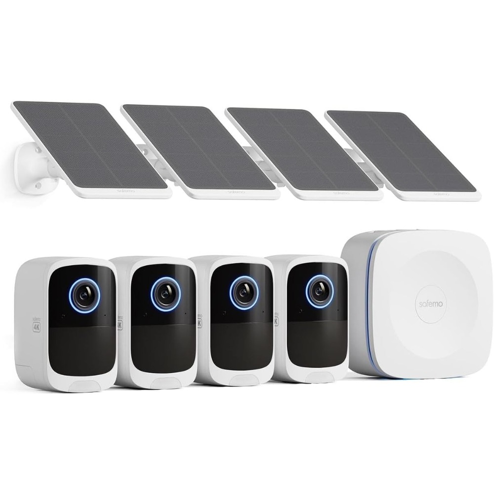 Home Security No Monthly Fee - 4k security cameras wireless outdoor/indoor, battery