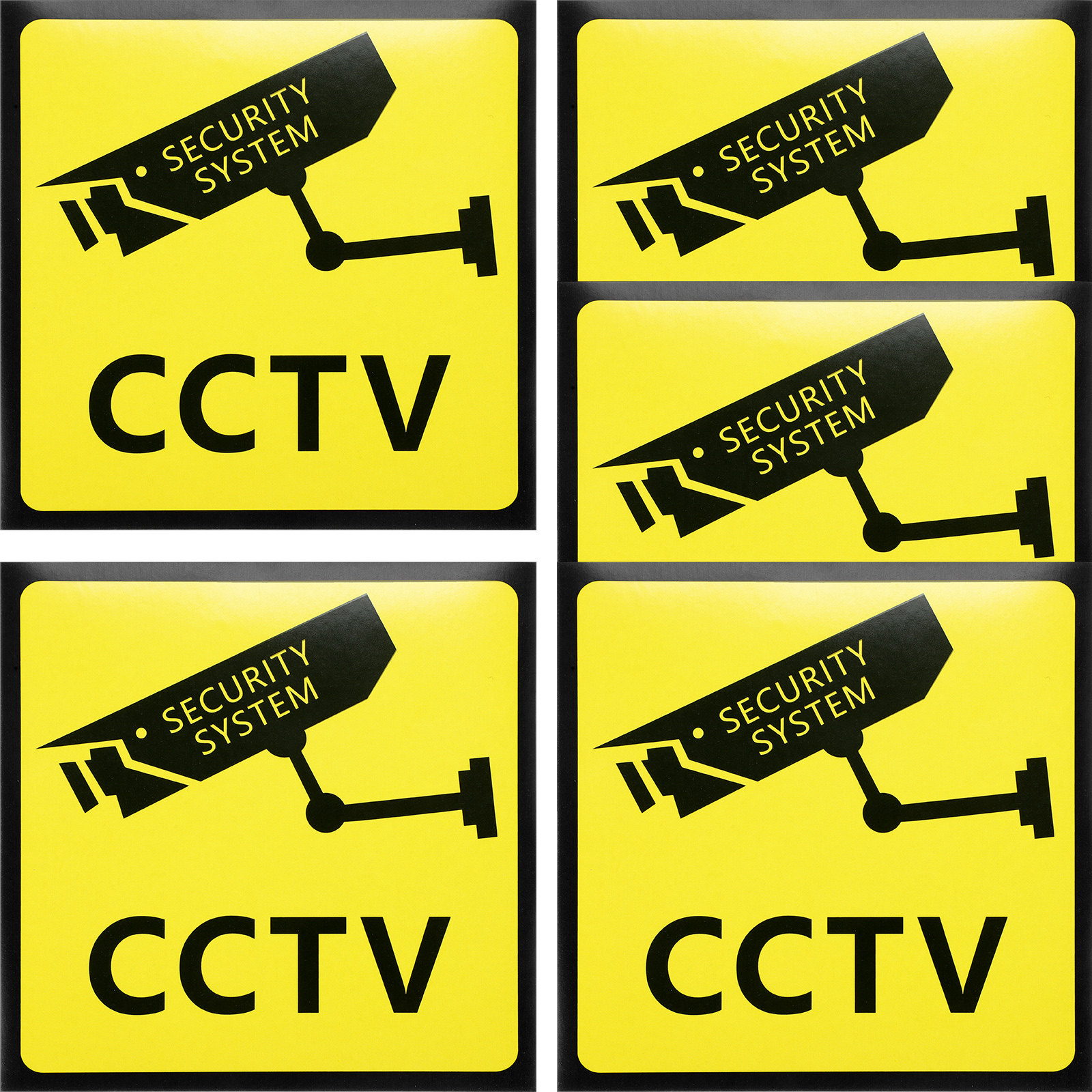 Home Yard Security Cameras - 5Pcs Video Surveillance Security Camera Signs