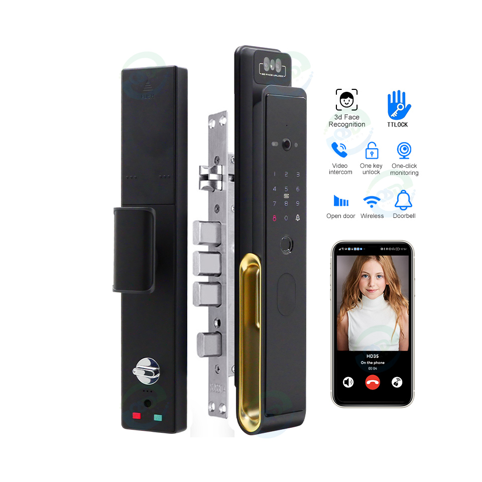 Peephole Camera Viewer - WiFi Video Intercom Face Door Lock