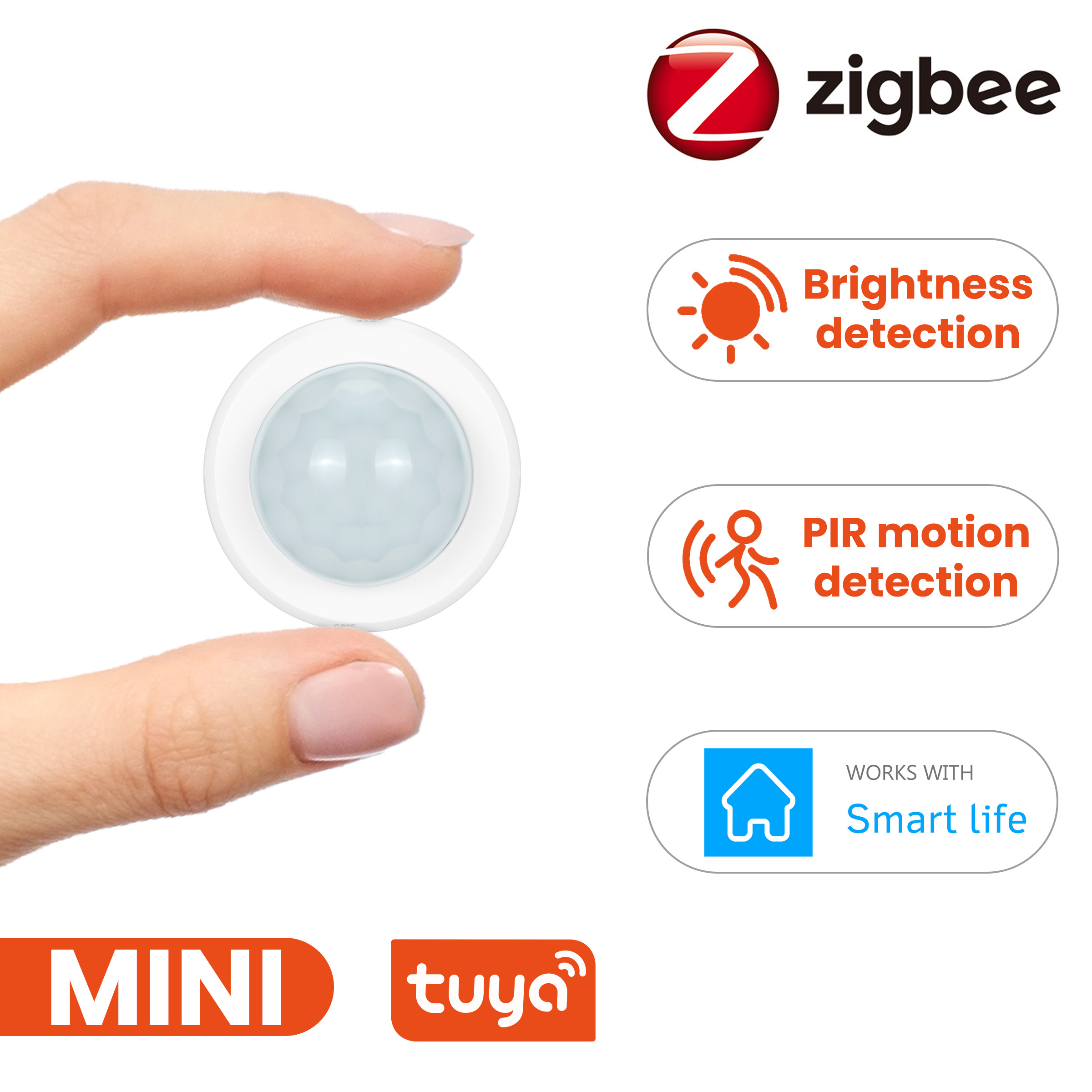 Home Security Alarm - Tuya Zigbee 3.0 Mini PIR Motion