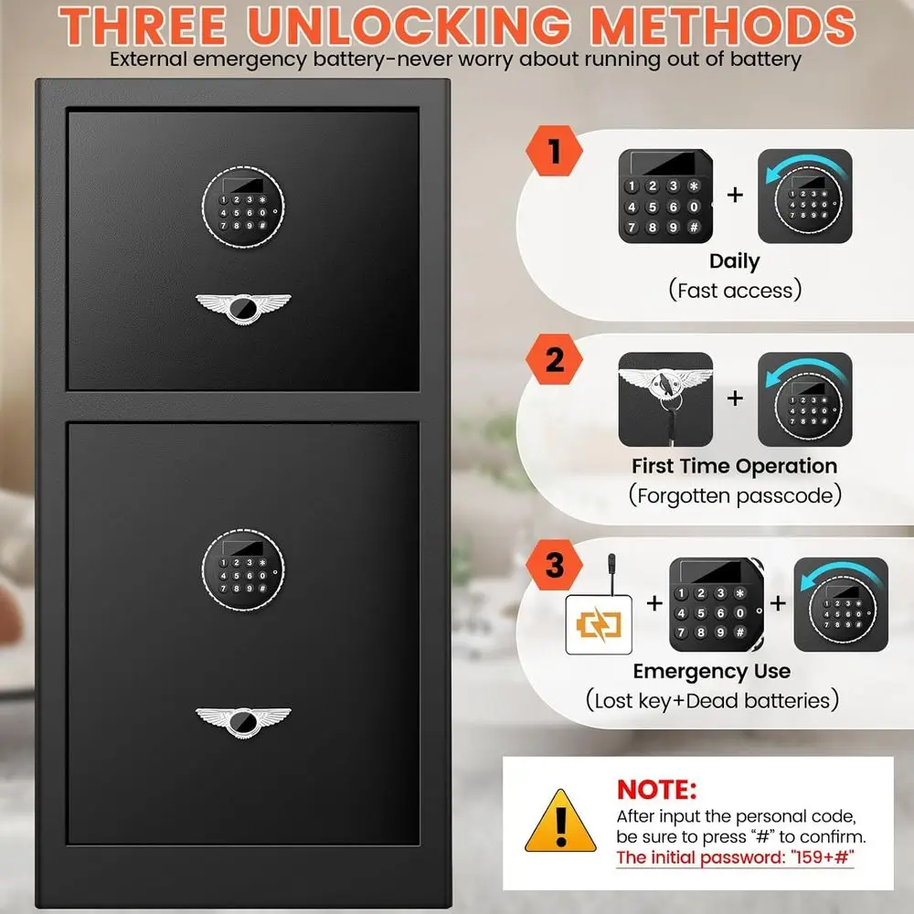 XL Double Door Security Safe 3 – Home Security Xl recenzja i cena