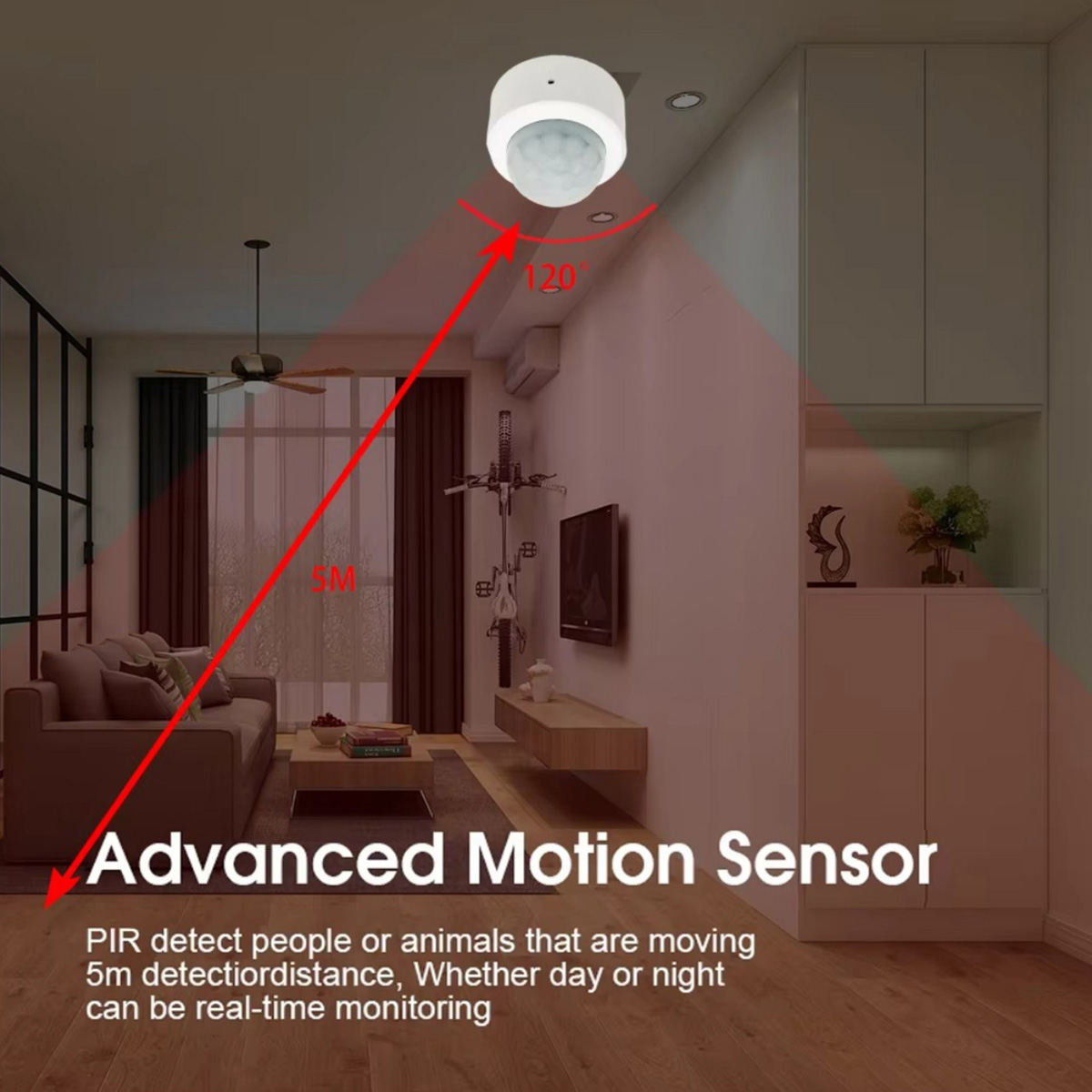 Zigbee PIR Motion Sensor Human – Home Security Alarm recenzja i cena