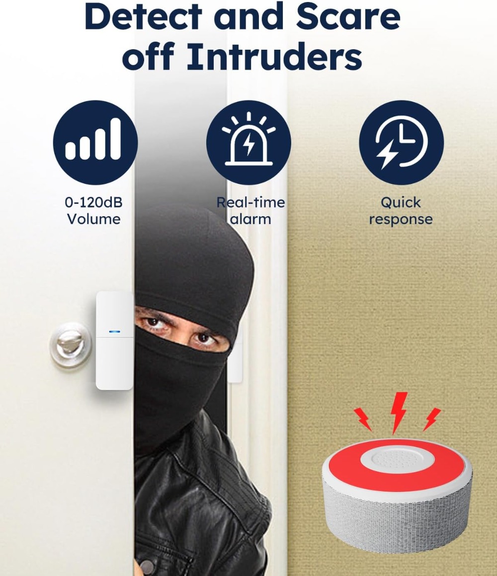 15Pc WiFi Alarm System: Door W – Home Security No Monthly Fee recenzja i cena