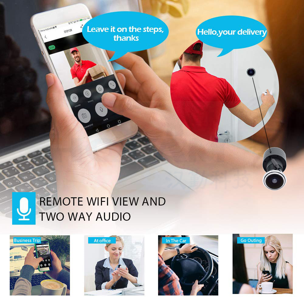 5MP Door Eye IP POE Camera Min – Peephole Camera Viewer recenzja i cena