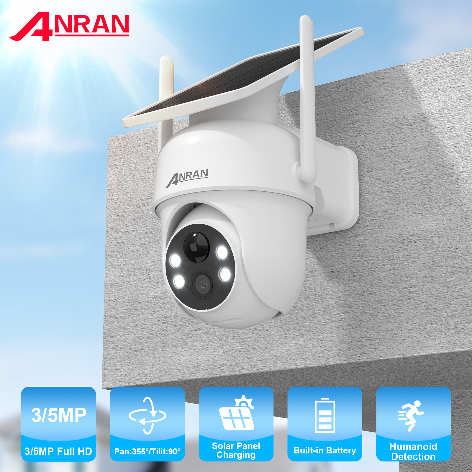 ANRAN 2K 3/5MP Solar Camera 2. – Home Security Eufy recenzja i cena