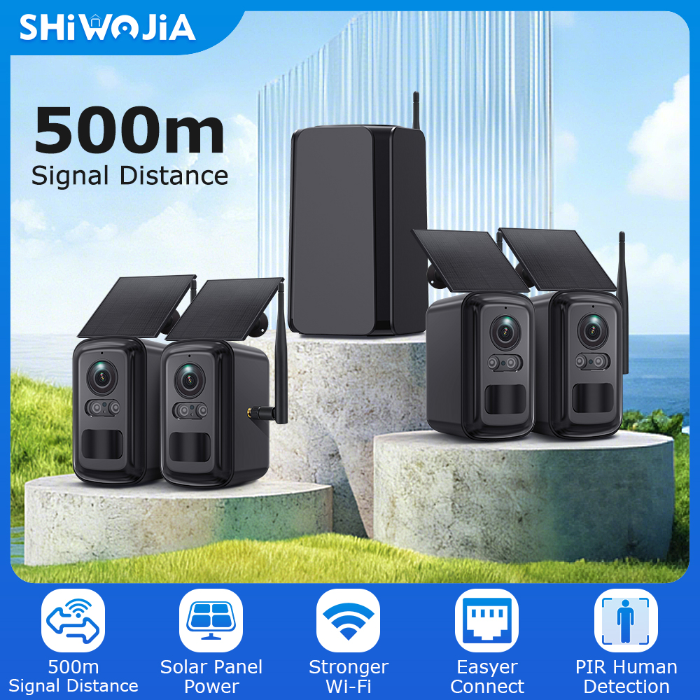 SHIWOJIA 3MP Wireless Solar Ca – Home Security No Monthly Fee recenzja i cena