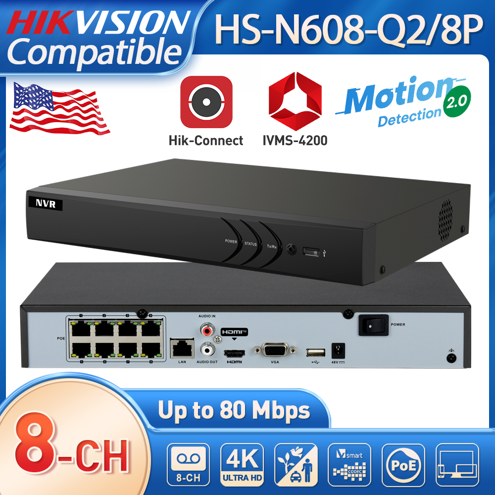 8CH Network Video Recorder for – Home Security Hikvision recenzja i cena