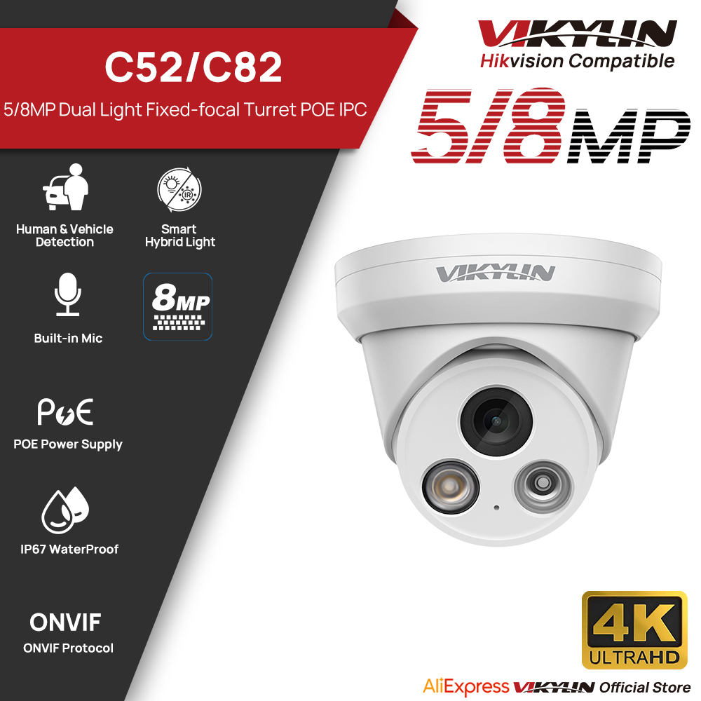 VIKYLIN 5/8MP 4K IP Camera Dua – Home Security Lights Outdoors recenzja i cena