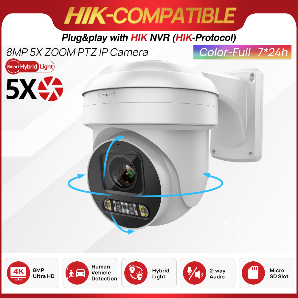 8MP ColorVu PTZ IP Camera 5X Z – Home Security Hikvision recenzja i cena