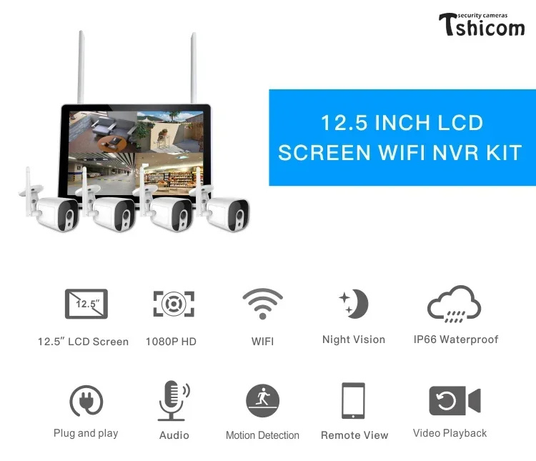 TUYA Smart Wi-Fi 4CH NVR Kit 1 – Home Security Wireless Cameras recenzja i cena