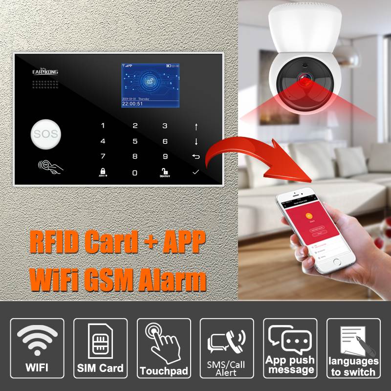 Wifi GSM Alarm System 433MHz H – Home Security Number recenzja i cena