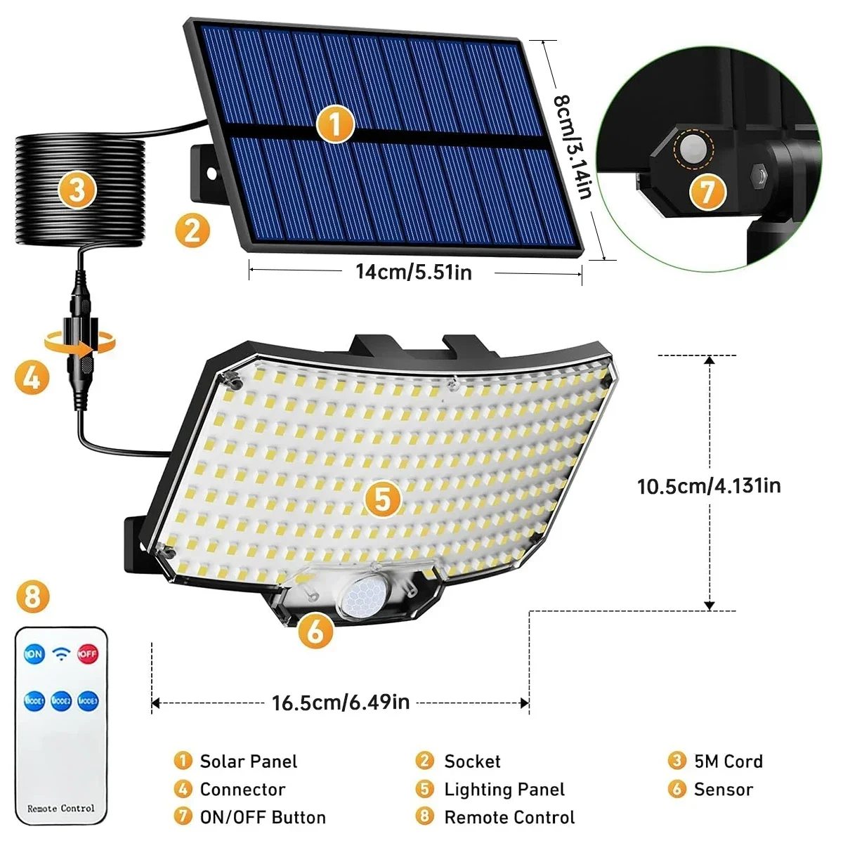 234LED Solar Outdoor Lights Mo – Solar Security Light recenzja i cena
