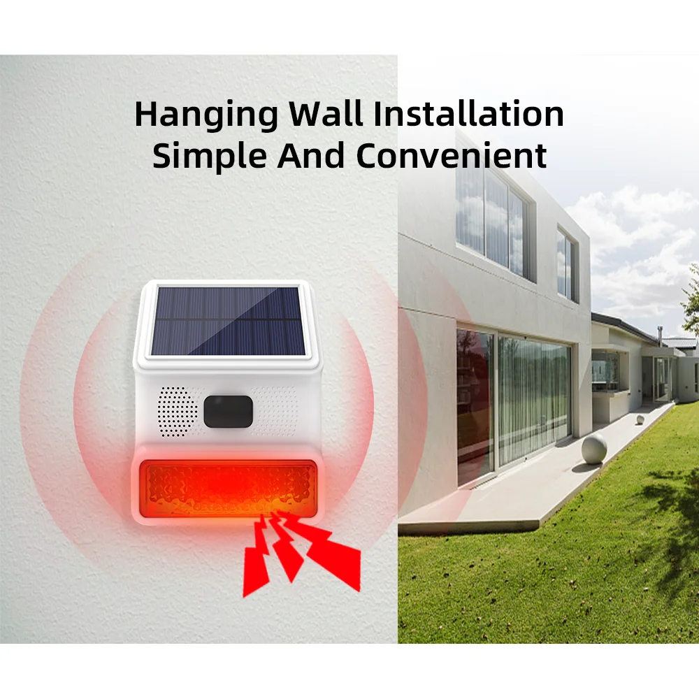 Outdoor Alarm Horn 433MHZ Wire – Home Security Lights Outdoors recenzja i cena