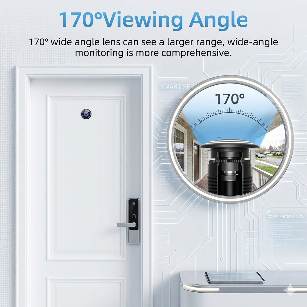 ZEMNIO 2K 3MP Smart Door Peeph – Peephole Camera Viewer recenzja i cena