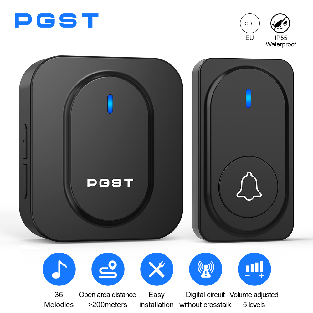 PGST Wireless Doorbell 36 Chim – Home Security Lights Outdoors recenzja i cena