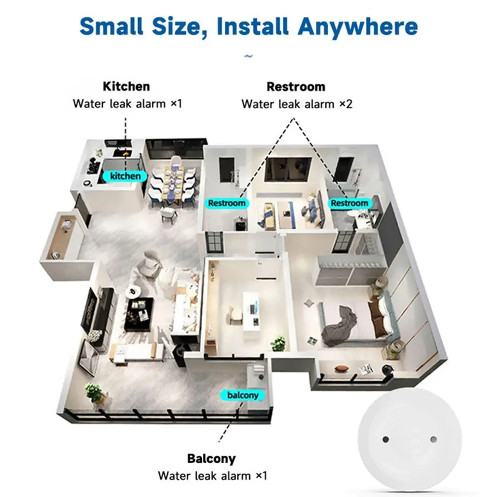 Zigbee3.0 Smart Water Leak Sen – Home Security And Monitoring recenzja i cena