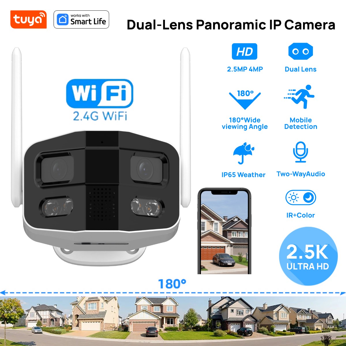 Tuya Smart 4MP 2.5K Dual-Lens  – Home Security Eufy recenzja i cena
