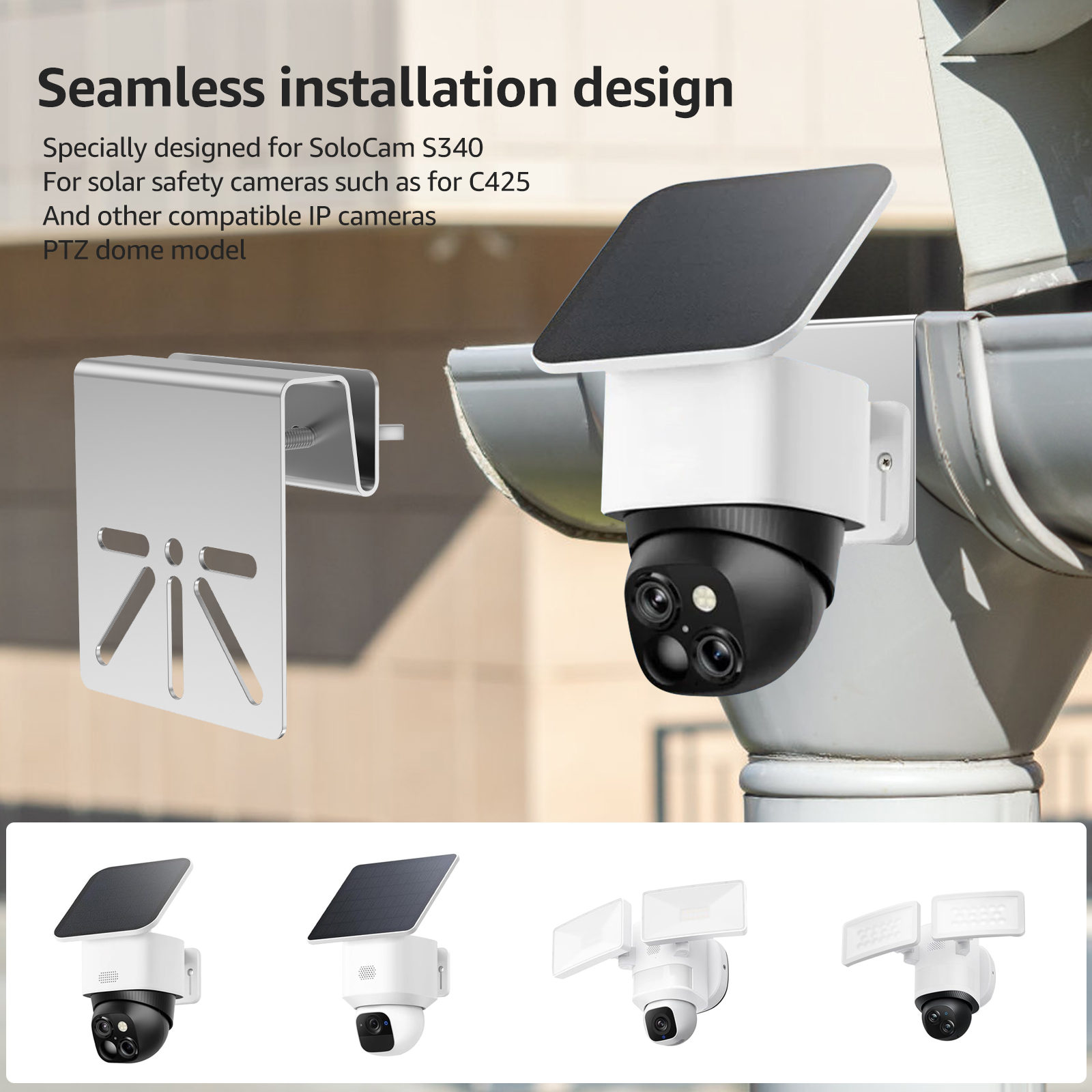 Metal Gutter Mount Bracket For – Home Security Eufy recenzja i cena
