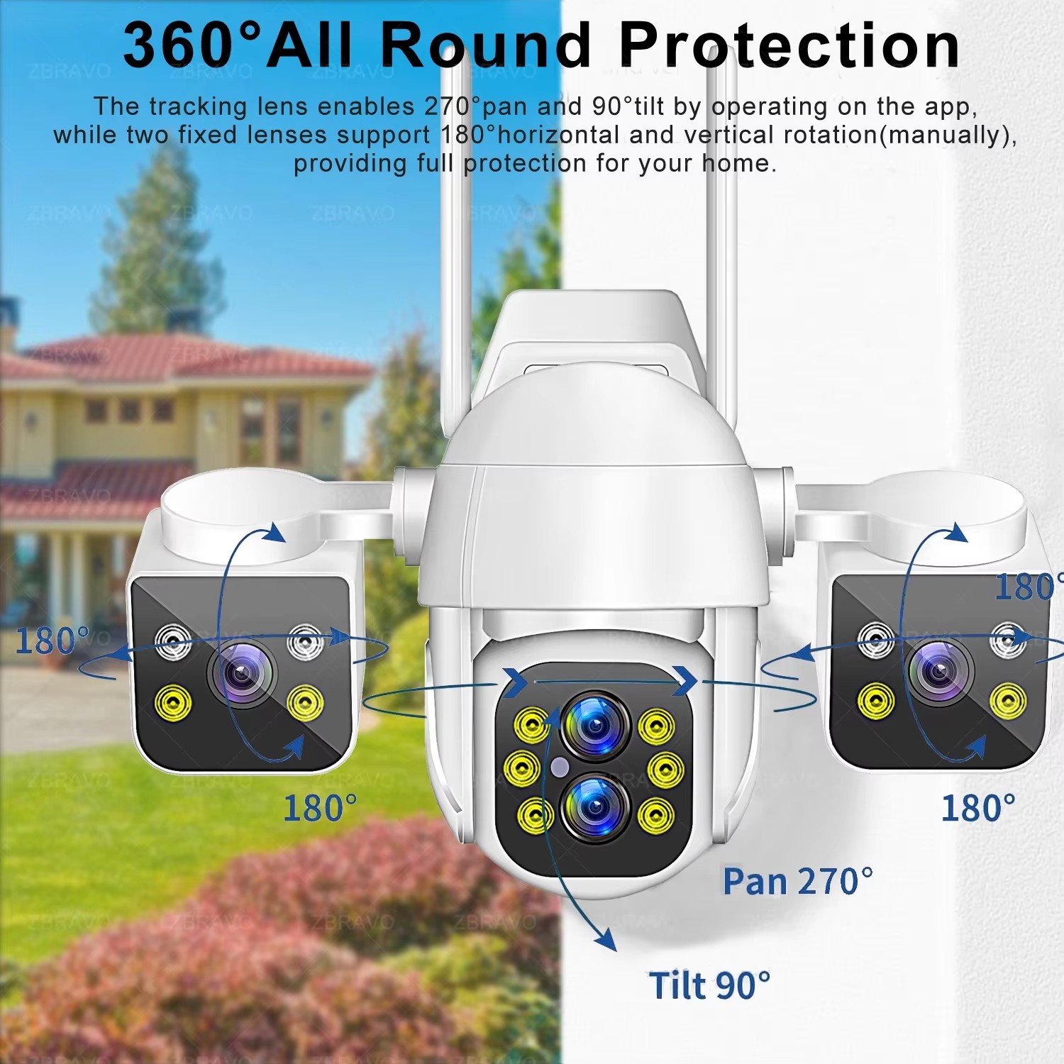 IPC360 HOME 8K 16MP 4 Lens 3 S – Home Security Lights Outdoors recenzja i cena