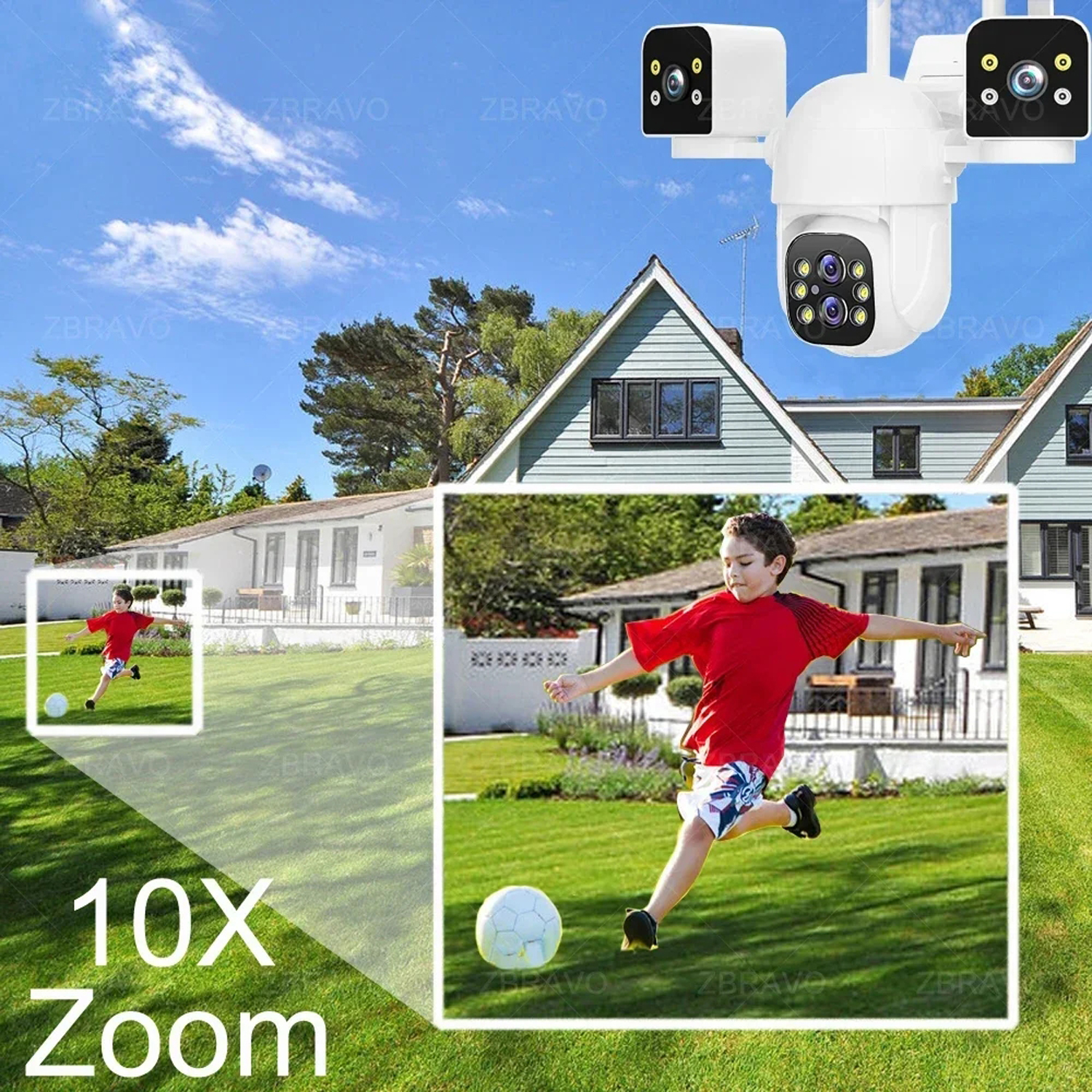 IPC360 HOME 8K 16MP 4 Lens 3 S – Home Security Lights Outdoors recenzja i cena