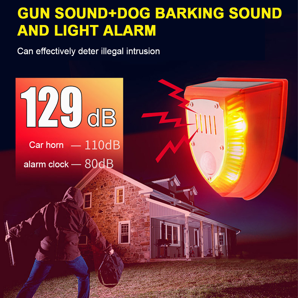 Outdoor Solar Alarm with Motio – Solar Security Light recenzja i cena