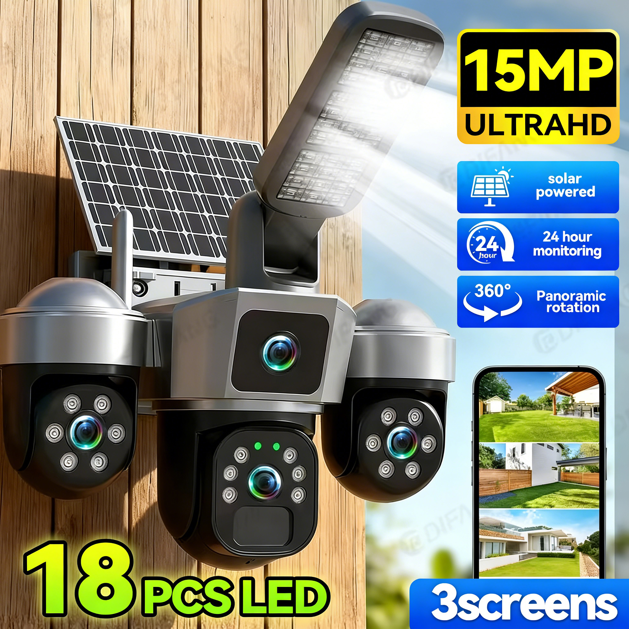 2 in 1 Solar WiFi Security Cam – Home Security Lights Outdoors recenzja i cena