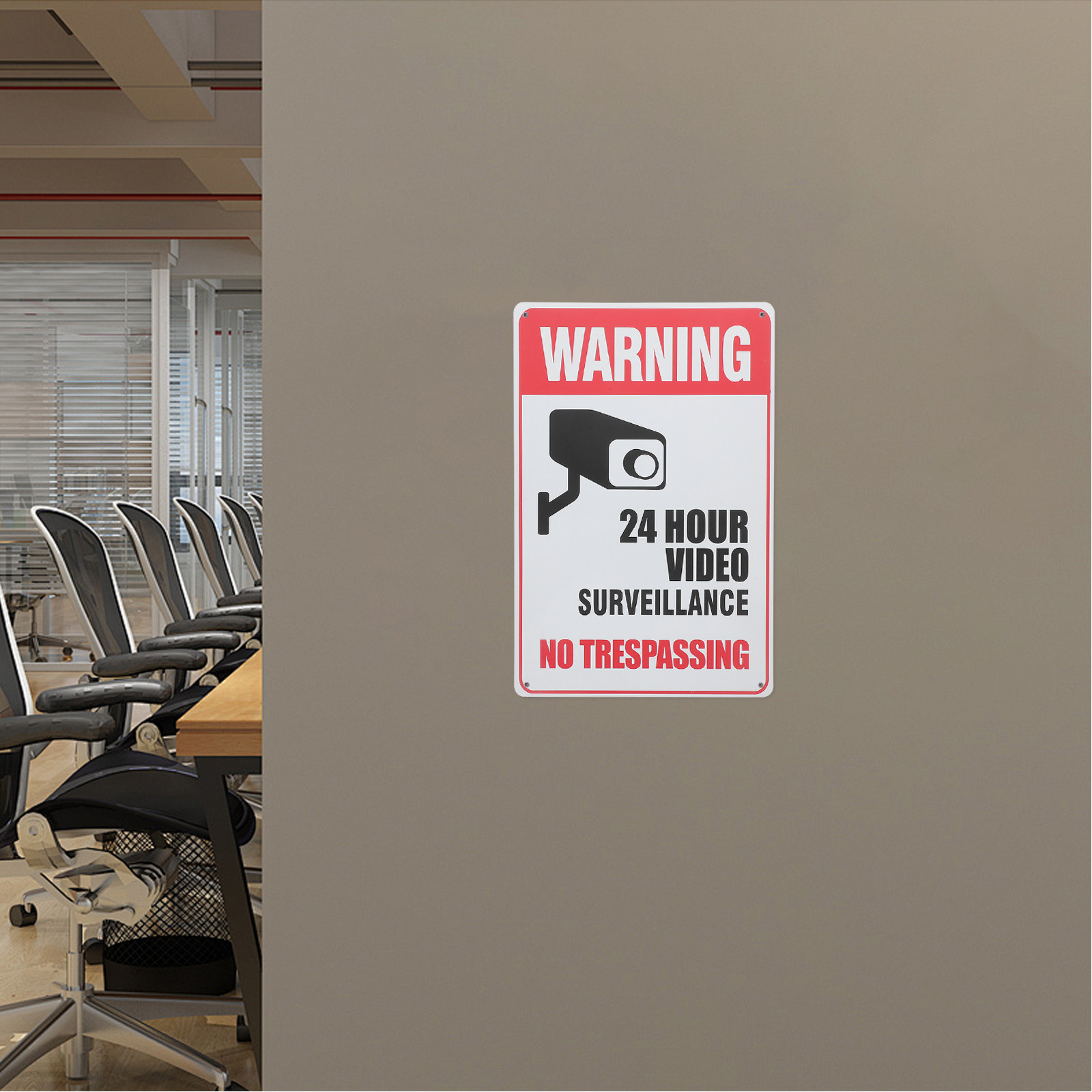 Retro No Trespassing Sign Meta – Home Yard Security Cameras recenzja i cena