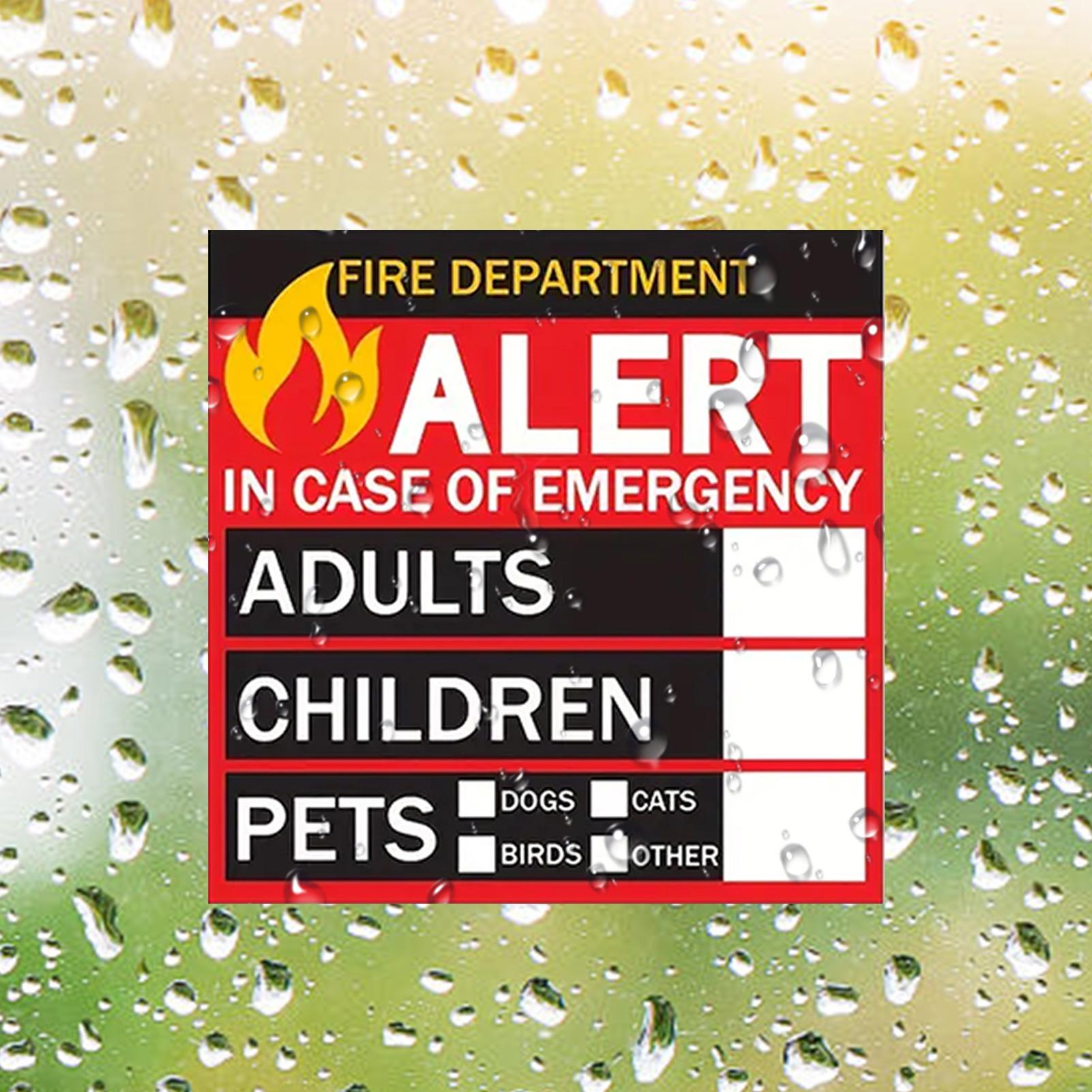 Fire Pet Alert Sticker Rain-Pr – Home Security Department Us recenzja i cena