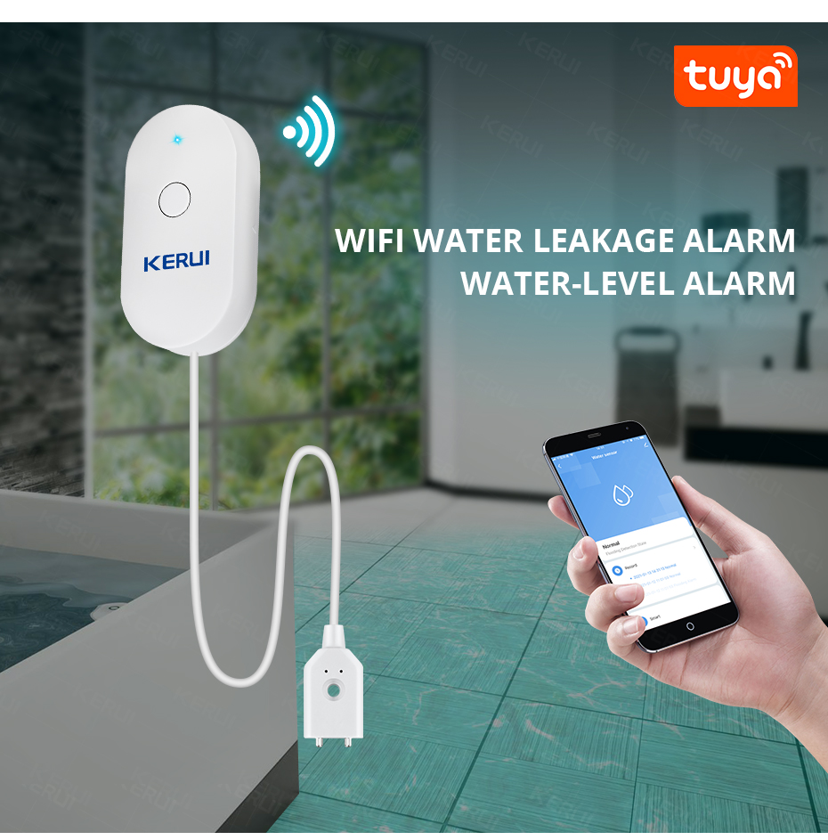 KERUI Smart  WiFi Water Sensor – Home Security Kitchener recenzja i cena