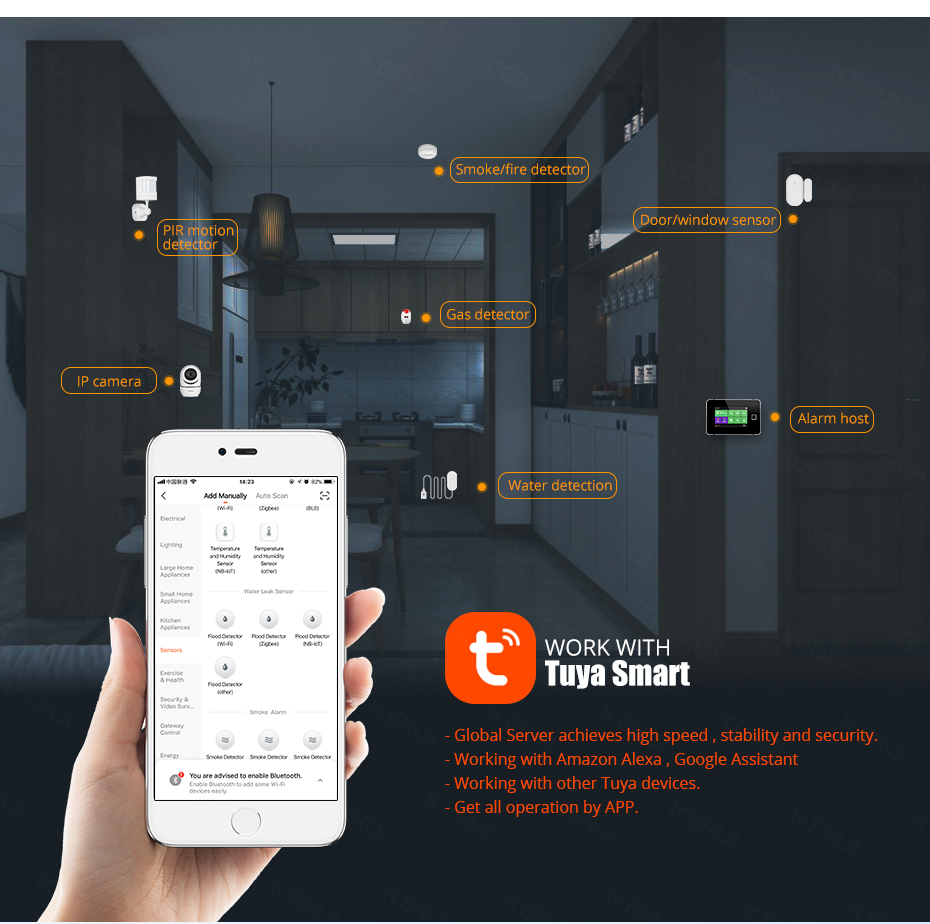 KERUI Smart  WiFi Water Sensor – Home Security Kitchener recenzja i cena