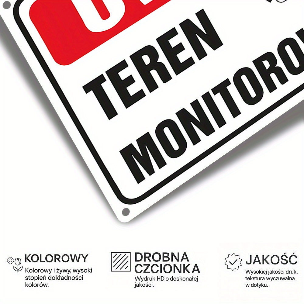 2D Flat,Vintage Metal Sign,Pol – Home Security And Monitoring recenzja i cena