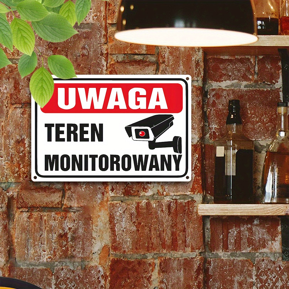 2D Flat,Vintage Metal Sign,Pol – Home Security And Monitoring recenzja i cena