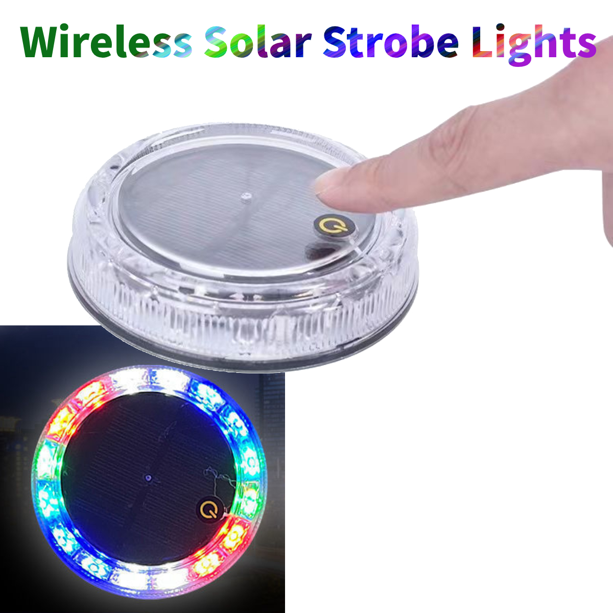 1/2x Car Wireless Strobe Touch – Solar Security Light recenzja i cena