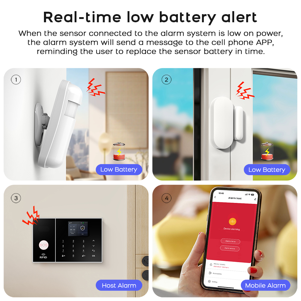 Smart Home Alarm System 4G WiF – Home Security No Monthly Fee recenzja i cena