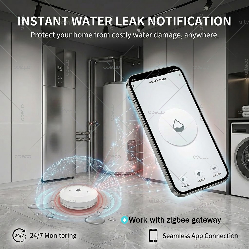 Zigbee Water Leak Sensor Smart – Home Security And Monitoring recenzja i cena