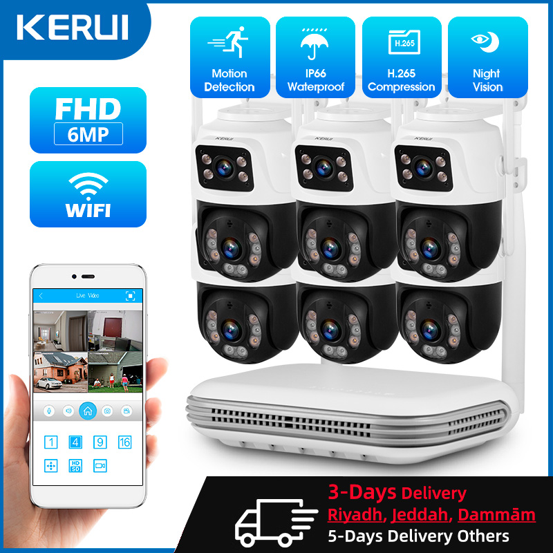 KERUI Waterproof 6MP HD Wirele – Home Security Wireless Cameras recenzja i cena