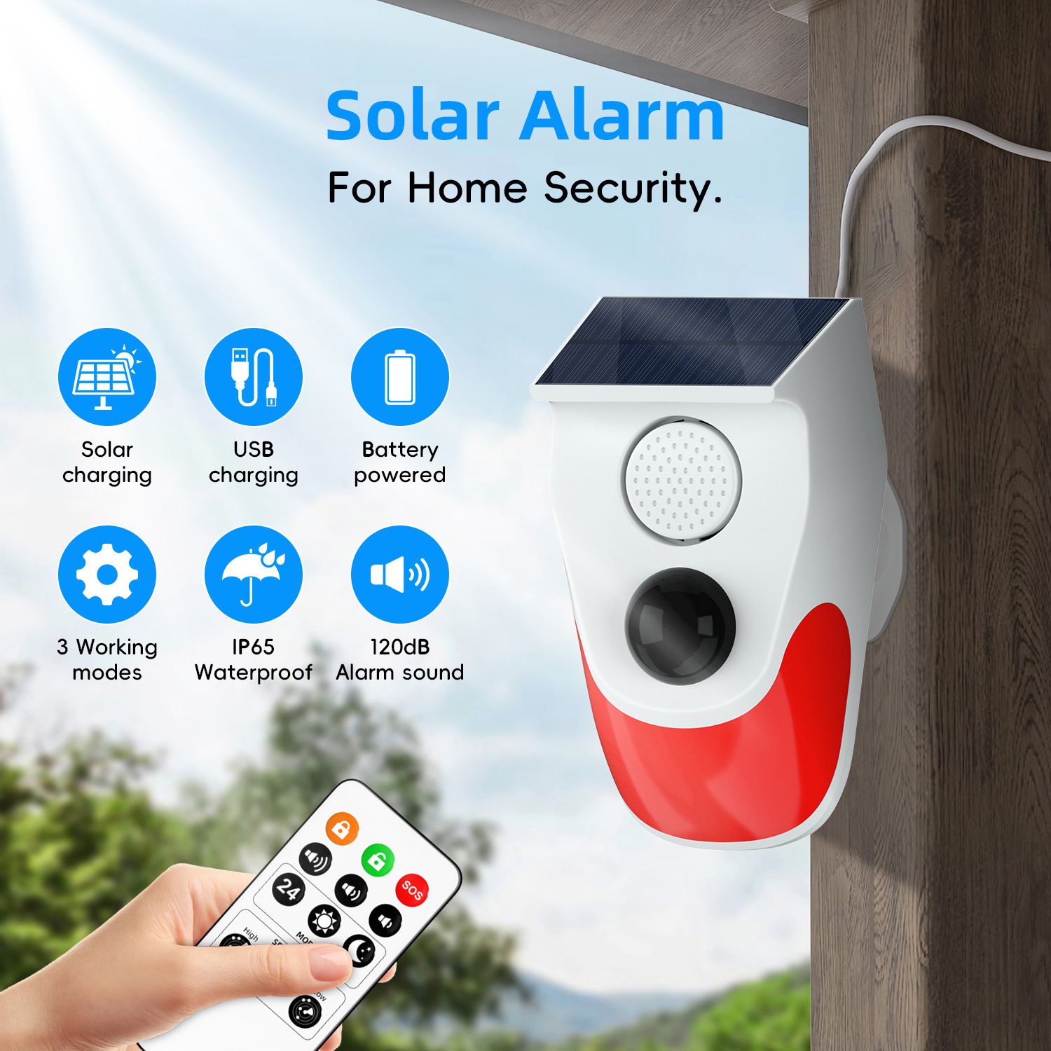 433mhz Motion Sensors Solar So – Home Security Lights Outdoors recenzja i cena