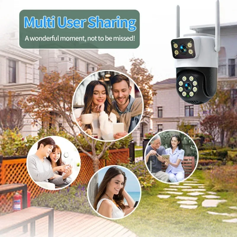 Waterproof 2K 3MP Dual Lens Wi – Home Yard Security Cameras recenzja i cena