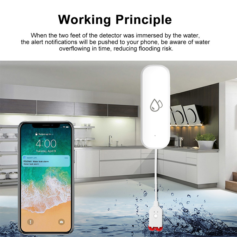Tuya WiFi Water Leakage Alarm  – Home Security And Monitoring recenzja i cena
