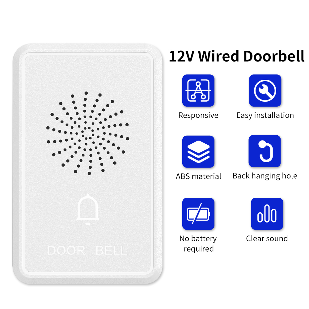 4Wire Wired Doorbell DC12V Acc – Home Security Ring System recenzja i cena