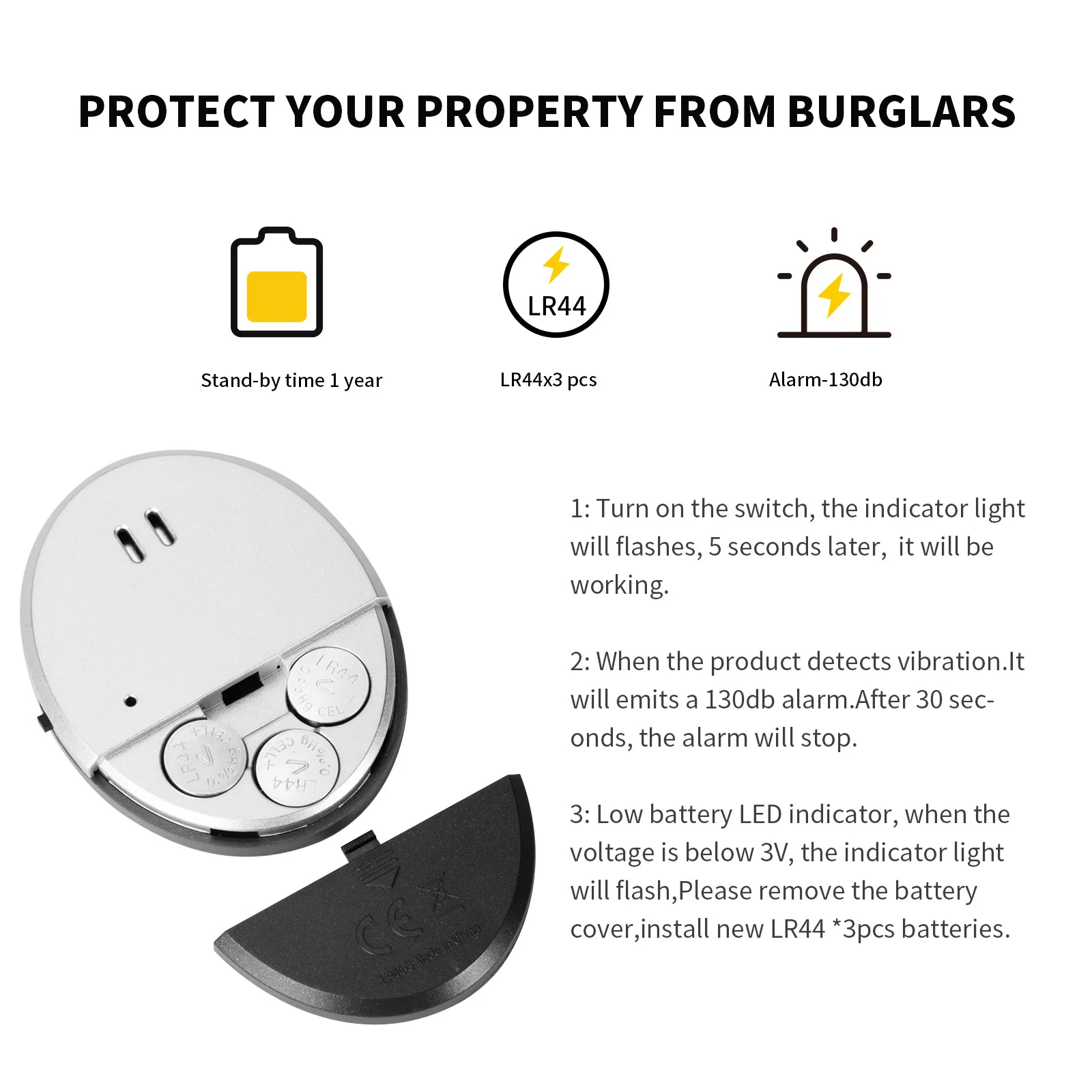Travel Vibration Door Window A – Home Security Alarm recenzja i cena