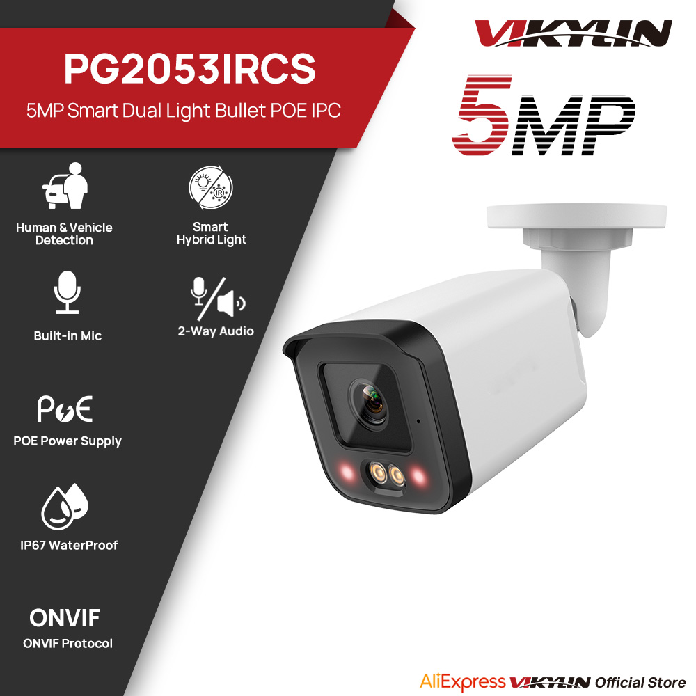 VIKYLIN IP Security Camera 5MP – Home Security Lights Outdoors recenzja i cena