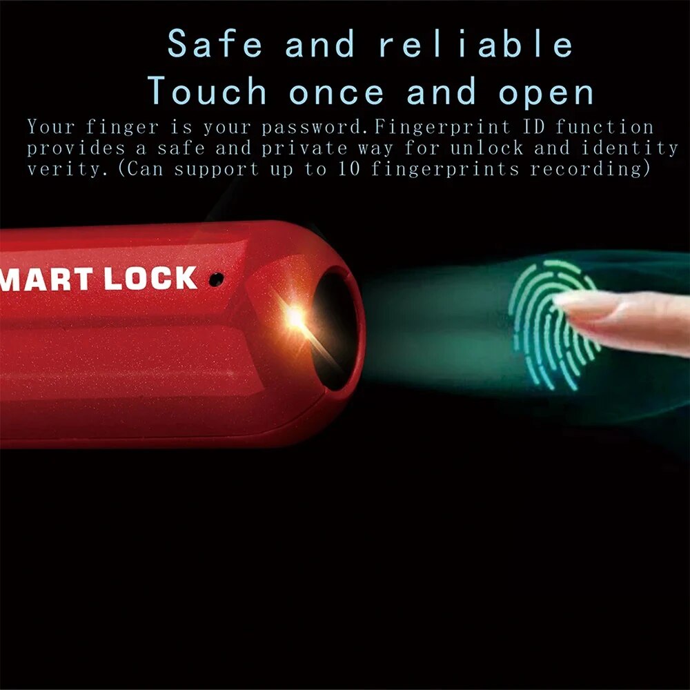 Mini Fingerprint Padlock USB K – Door Lock Smart Keypad recenzja i cena