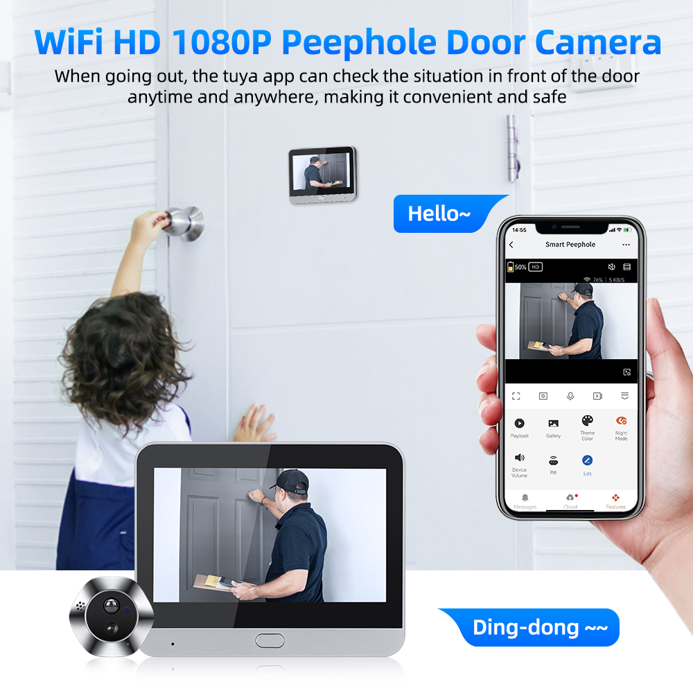 Goelely Tuya WIFI Peephole Doo – Peephole Camera Viewer recenzja i cena