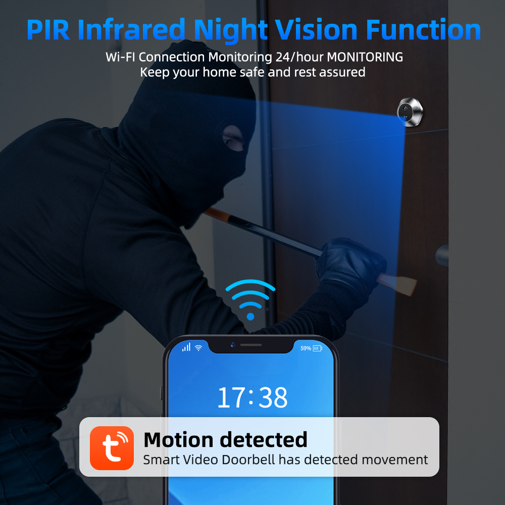 Goelely Tuya WIFI Peephole Doo – Peephole Camera Viewer recenzja i cena